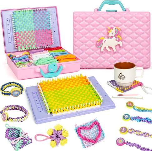 ZQIN Friendship Bracelet Making Kit for Girls 8+: Quick Maker DIY Arts and Crafts Toys, Best Christmas & Birthday Gifts for 6-12 Year Old Girls (Yellow) in Saudi Arabia