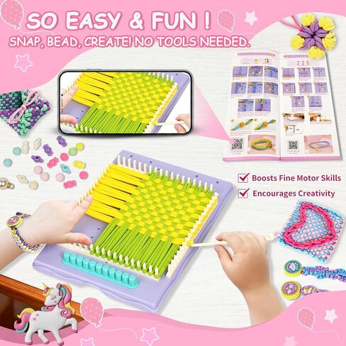ZQIN Friendship Bracelet Making Kit for Girls 8+: Quick Maker DIY Arts and Crafts Toys, Best Christmas & Birthday Gifts for 6-12 Year Old Girls (Yellow) in Saudi Arabia