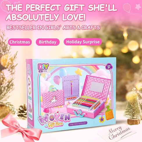 ZQIN Friendship Bracelet Making Kit for Girls 8+: Quick Maker DIY Arts and Crafts Toys, Best Christmas & Birthday Gifts for 6-12 Year Old Girls (Yellow) in Saudi Arabia