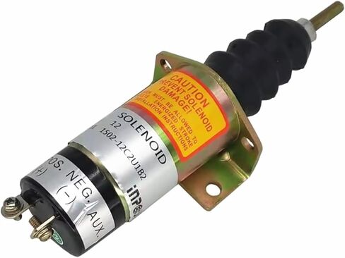 1500-2078 15002078 1502-12C2SU1B2S1 1502-12C2U1B2 12V Fuel Shut Off Solenoid Model Fits for Woodward Engine 1502 in Saudi Arabia