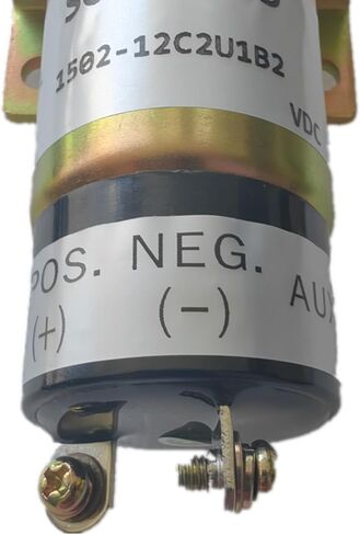 1500-2078 15002078 1502-12C2SU1B2S1 1502-12C2U1B2 12V Fuel Shut Off Solenoid Model Fits for Woodward Engine 1502 in Saudi Arabia