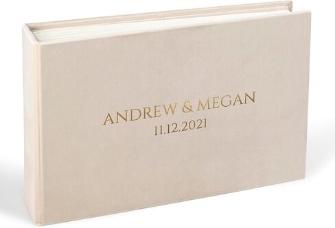 Wedding Guest Book Alternative - Velvet Photo Album for All Instant Photo Sizes - Mini Wide Square - 4x6 2x6 Photo Booth Book - Guestbook with Pockets - Scrapbook for Memories - Handmade Event Book in Saudi Arabia