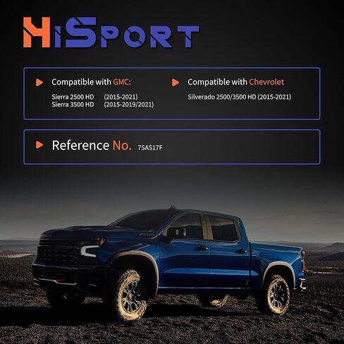 طقم قابض ضاغط مكيف الهواء HiSport متوافق مع شيفروليه سيلفرادو 2500 3500 HD 2015-2021، بديل لـ GMC Sierra 2500 HD 2015-2021، Sierra 3500 HD 2015-2019 2021، V8 6.6L in Saudi Arabia