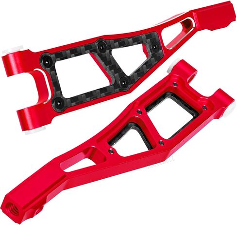 RC Upgrades Part Front&Rear Suspension A-Arms&Steering Blocks Hub Stub Axle Carriers&Turnbuckles Camber Links w/25T Servo for 1/8 Kraton (Also for V4&V5)/Notorious/Outcast 6S 4WD BLX.Red in Saudi Arabia