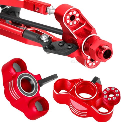 RC Upgrades Part Front&Rear Suspension A-Arms&Steering Blocks Hub Stub Axle Carriers&Turnbuckles Camber Links w/25T Servo for 1/8 Kraton (Also for V4&V5)/Notorious/Outcast 6S 4WD BLX.Red in Saudi Arabia