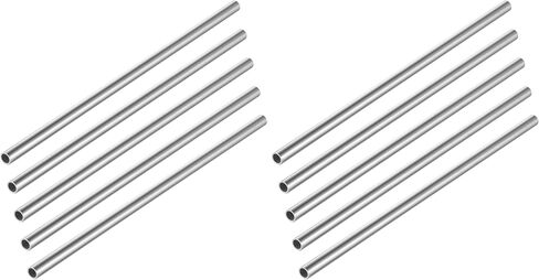 Eowpower 5 Pieces 304 Stainless Steel Round Capillary Metal Tube Tubing Pipe 12mm X 10mm (ODxID) Length 300mm in Kuwait