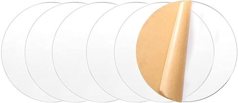 6 Pieces Clear Acrylic Sheets, Round Transparent Acrylic Sheets 4Mm Thick Acrylic Sheets Sign for Frame Painting DIY Crafts Wedding Display,Diameter 120mm in Kuwait