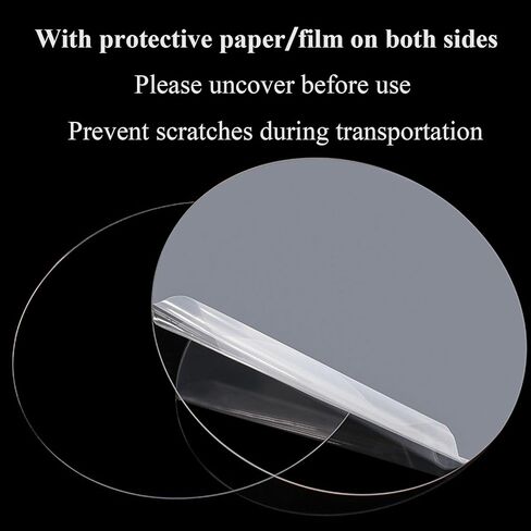 6 Pieces Clear Acrylic Sheets, Round Transparent Acrylic Sheets 4Mm Thick Acrylic Sheets Sign for Frame Painting DIY Crafts Wedding Display,Diameter 120mm in Kuwait