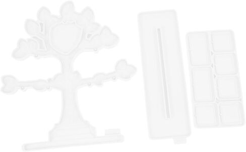 STOBOK 1set Silicone Photo Frame Mold Unique Tree Shape Design for Crafts Flexible Epoxy Molding Tool for Creative Projects for Handmade and Home Decor in Saudi Arabia
