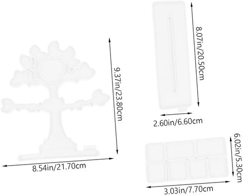 STOBOK 1set Silicone Photo Frame Mold Unique Tree Shape Design for Crafts Flexible Epoxy Molding Tool for Creative Projects for Handmade and Home Decor in Saudi Arabia