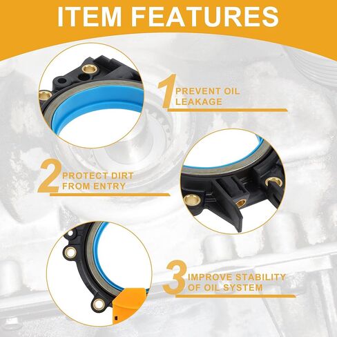 Crankshaft Oil Seal with Flange No.038103171S Main Seal for Volkswagen Jetta 2005 2006 in Kuwait