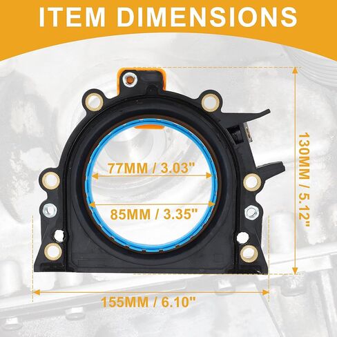 Crankshaft Oil Seal with Flange No.038103171S Main Seal for Volkswagen Jetta 2005 2006 in Kuwait