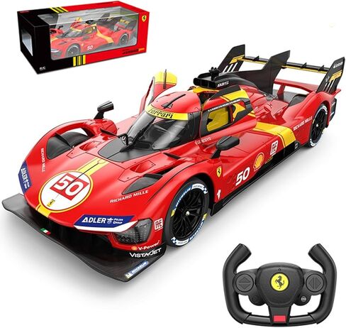 Voltz Toys 1/14 Scale Le Mans RC Car Licensed Ferrari 499P Remote Control Toy Car Model for Kids and Adults with Open Doors and Lights Gift for Kids and Adult in Saudi Arabia