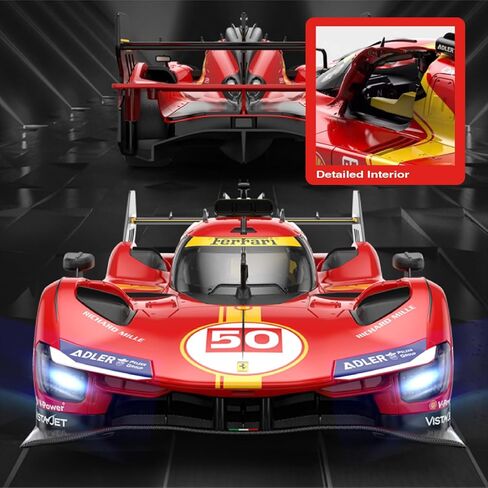 Voltz Toys 1/14 Scale Le Mans RC Car Licensed Ferrari 499P Remote Control Toy Car Model for Kids and Adults with Open Doors and Lights Gift for Kids and Adult in Saudi Arabia