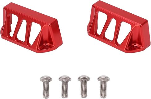 2PCS Red Aluminum Alloy Steering Servo Guard Protector Cover for E Revo 2 0 1/10 RC Car Slayer Pro 4x4 Durable Upgrade Parts with Sleek Design Lightweight 31g Servo Accessories (Red) in Saudi Arabia