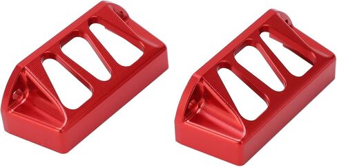 2PCS Red Aluminum Alloy Steering Servo Guard Protector Cover for E Revo 2 0 1/10 RC Car Slayer Pro 4x4 Durable Upgrade Parts with Sleek Design Lightweight 31g Servo Accessories (Red) in Saudi Arabia