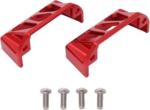2PCS Red Aluminum Alloy Steering Servo Guard Protector Cover for E Revo 2 0 1/10 RC Car Slayer Pro 4x4 Durable Upgrade Parts with Sleek Design Lightweight 31g Servo Accessories (Red) in Saudi Arabia