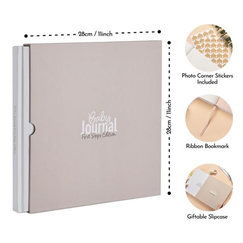 gateway22 Baby Journal – Memory Book for New Mom & Ideal for Showers – Photo and Writing Space – From Birth to 5 Years – Includes Photo Corner Stickers in Saudi Arabia