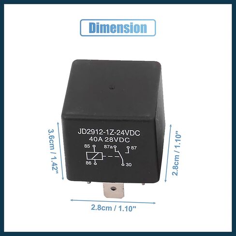 5 قطعة JD2912-1Z-24VDC 5 دبوس 40A 28VDC تيار مستمر 24 فولت العالمي سيارة موتور فيوز التتابع التبديل قطع غيار السيارات السلطة in Kuwait