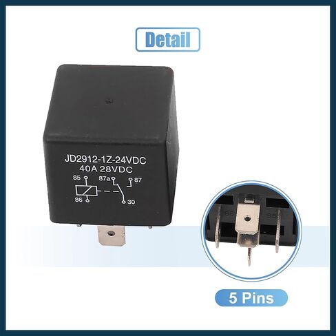 5 قطعة JD2912-1Z-24VDC 5 دبوس 40A 28VDC تيار مستمر 24 فولت العالمي سيارة موتور فيوز التتابع التبديل قطع غيار السيارات السلطة in Kuwait