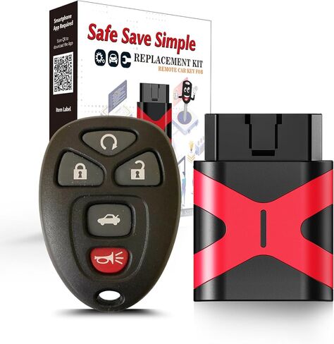 Simple Key Fob Keyless Entry Remote , Replacement for Chevy Traverse 2007-2016 Tahoe Suburban GMC Acadia Yukon Cadillac Escalade OUC60270 OUC60221 (6 Btn Simple Key Kit) in Saudi Arabia