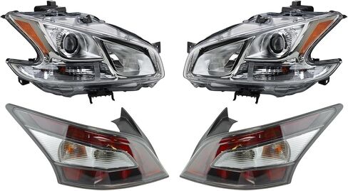 TRQ Lighting Kit NI2502177 NI2503177 NI2800197 NI2801197 Compatible with 2012-2014 Nissan Maxima in Saudi Arabia