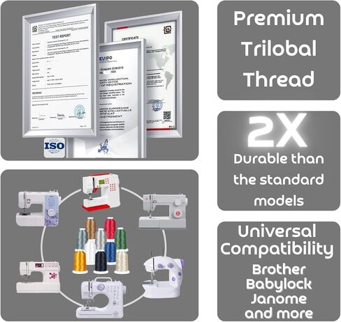 Simthread 6 Spools Embroidery Thread Set, 3000 Yards 40WT 100% Polyester Trilobal Machine Thread for Professional & Home Use, Compatible with Brother, Singer, Janome & More, Brown Series in Saudi Arabia