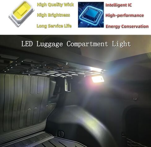 LED Trunk Cargo Light with Switch, Super Bright White Luggage Compartment Light Compatible with Toyota CH-R,Highlander,Sienna,Venza,RAV4,Prius,Lexus RX350, CT200h, NX300h, GS350, Scion tC xB in Kuwait