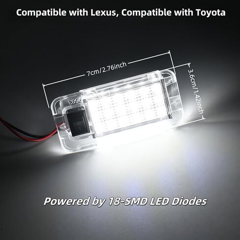 LED Trunk Cargo Light with Switch, Super Bright White Luggage Compartment Light Compatible with Toyota CH-R,Highlander,Sienna,Venza,RAV4,Prius,Lexus RX350, CT200h, NX300h, GS350, Scion tC xB in Kuwait