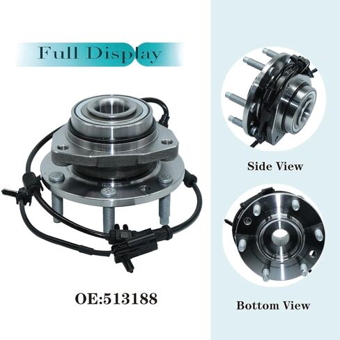 513188 محمل العجلة الأمامية ومجموعة المحور لـ 02-09 Chevy Trailblazer، 03-06 Chevy SSR، 02-09 GMC Envoy، 03-08 Isuzu Ascender، 04-07 Buick Rainier، 05-09 SAAB 9-7X، 6 العروات W/ABS in Saudi Arabia