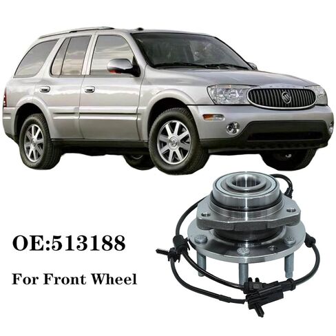 513188 محمل العجلة الأمامية ومجموعة المحور لـ 02-09 Chevy Trailblazer، 03-06 Chevy SSR، 02-09 GMC Envoy، 03-08 Isuzu Ascender، 04-07 Buick Rainier، 05-09 SAAB 9-7X، 6 العروات W/ABS in Saudi Arabia