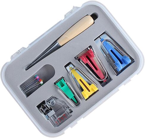 Gadpiparty Multi-Function Electric Sewing Machine Tape Maker Kit Quilting Tools with Binder Foot for DIY Projects and Home Use in Saudi Arabia