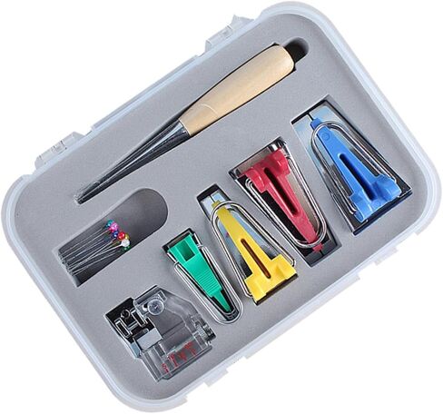 DOITOOL Sewing Machine Tool Kit Belt Maker Set for Brothers Machine Upholstery Sewing Accessories Quilting Gifts Embroidery Tools Bias Tape Makers in Saudi Arabia