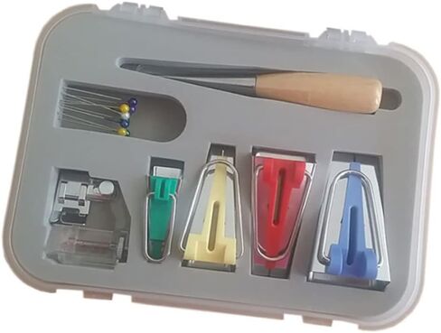 DOITOOL Sewing Machine Tool Kit Belt Maker Set for Brothers Machine Upholstery Sewing Accessories Quilting Gifts Embroidery Tools Bias Tape Makers in Saudi Arabia
