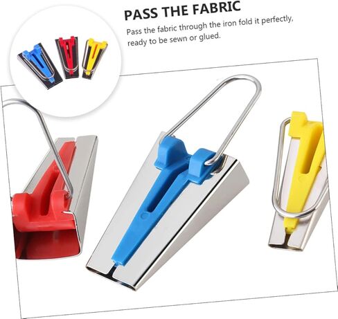 Gadpiparty 2sets 3pcs Fabric Bias Tape Maker Set DIY Quilting Tool for Precise Binding Includes Durable Fabric Bias Tape Tool for Easy and Crafting Supplies 3pcs*2 in Saudi Arabia