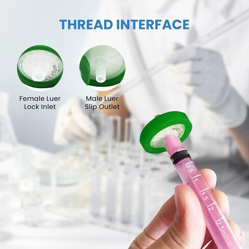 Syringe Filters PTFE 25MM Diameter 0.22um Pore Size Non Sterile (Pack of 10) in Kuwait