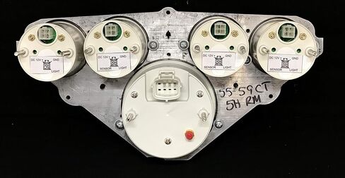 Dolphin Gauges 1955 1956 1957 1958 1959 Chevy Truck 5 GPS Gauge Dash Cluster Panel Set Black in Saudi Arabia
