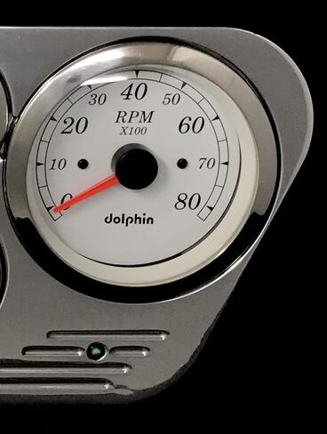 مقاييس دولفين متوافقة مع 1953 1964 1955 Ford Truck 6 Gauge GPS Dash Cluster Panel Set أبيض in Saudi Arabia