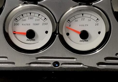 مقاييس دولفين متوافقة مع 1953 1964 1955 Ford Truck 6 Gauge GPS Dash Cluster Panel Set أبيض in Saudi Arabia