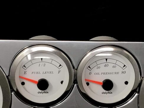 مقاييس دولفين متوافقة مع 1953 1964 1955 Ford Truck 6 Gauge GPS Dash Cluster Panel Set أبيض in Saudi Arabia