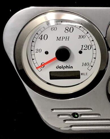 مقاييس دولفين متوافقة مع 1953 1964 1955 Ford Truck 6 Gauge GPS Dash Cluster Panel Set أبيض in Saudi Arabia