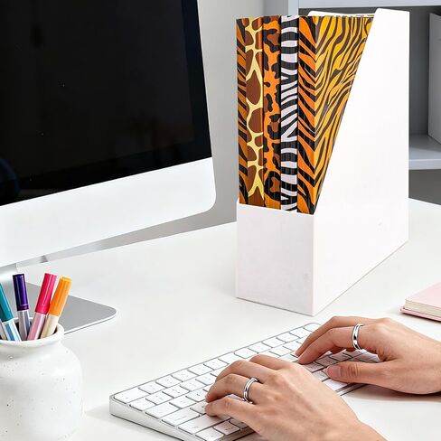 Whaline 24 Pack Animal Prints File Folders Letter Size Safari Leopard Zebra Tiger Giraffe File Pockets with 1/3 Cut Tab for Home Office Classroom Supplies, 8.9 x 11.6 Inch in Saudi Arabia
