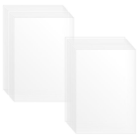 60PCS Heat Resistant Clear Acetate Sheets for Crafts, Transparent Craft Plastic Sheets, 6.4x4.4in Transparency Sheet for DIY Scrapbooks Cards Photo Albums Photo Frame, Anti-Static, Easy to Cut in Saudi Arabia