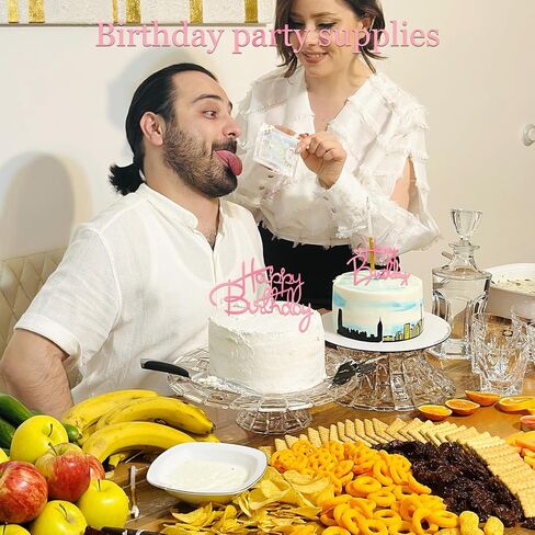 10 قطع من أعلى كعكة عيد الميلاد الذهبية مرآة من الأكريليك لتزيين كعكة عيد الميلاد السعيد على الوجهين لتزيين الحلوى للفتيات والنساء لوازم الحفلات ومستلزمات تزيين الكيك لحفلات أعياد الميلاد in Kuwait