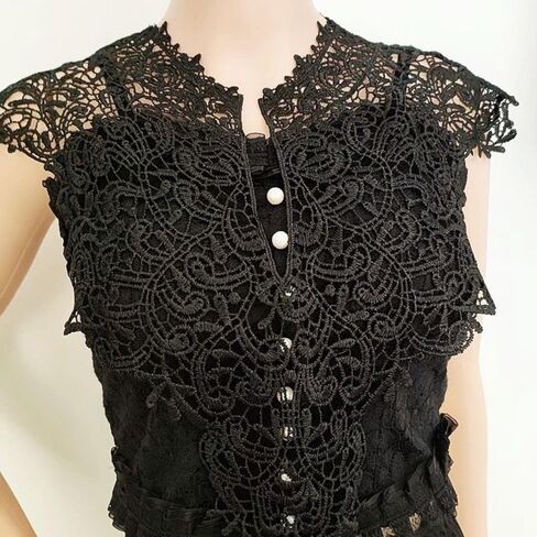 Hollow Neckline Hollow Apparel Accessories Detachable Women Neckline Fake Collar Embroideried Fabric Lace Neckline(B) in Saudi Arabia