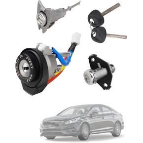 Ignition Lock Cylinder with 2 Keys and Switch Ignition Switch Door Lock Cylinder Driver Side Compatible with Hyundai Elantra 2011-2016 1.8L 2.0L, Replace# 81970-3XA00 81910-3XA00 in Saudi Arabia