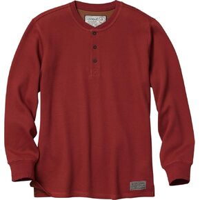 Legendary Whitetails Men's Tough as Buck Double Layer Thermal Henley Shirt-Casual Long Sleeve Waffle Knit Regular Fit in Saudi Arabia
