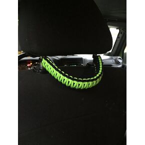 Paracord Headrest Grab Handles for Wranglers and Other Vehicles, Set of 2 (NEON Orange) in Saudi Arabia