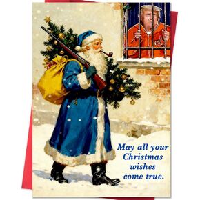 بطاقة عيد الميلاد المضحكة للنساء والرجال، بطاقات عيد الميلاد المضحكة هدايا لها، عيد ميلاد سعيد لك! in Kuwait