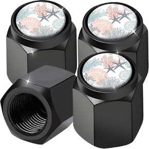 4 Pcs Universal Aluminum Tire Valve Stem Caps, Durable Dust & Corrosion, Proof Covers for Cars, Trucks, Bikes, Motorcycles(Pink Bows) in Kuwait